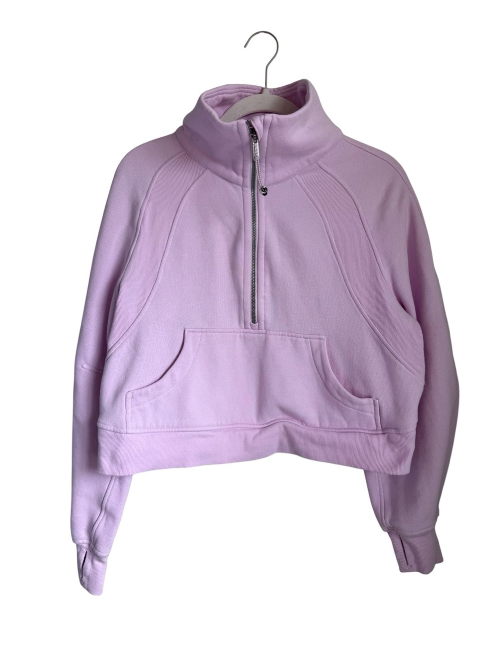 Lululemon Scuba Cropped Half Zip Funnel Neck Sweatshirt